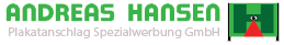 Logo Andreas Hansen Plakatanschlag